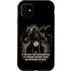 Motorcycle Gospel & Christian Faith Ride Custodia per iPhone 11 If The Devil Isn't Bothering You... Men Christian Motorcycle
