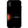 Solar System Astronomy Space Science Pla Custodia per iPhone X/XS Sistema Solare Astronomia Galassia Spazio Pianeta Amante Educativo