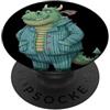 Dragon Pajama Outfit Costume da notte con drago PopSockets PopGrip Adesivo