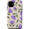 Floral Aesthetic Flower Botanical Gifts Custodia per iPhone 11 Fiori viola lilla modello fiori da giardino floreale