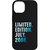 Limited Edition July 2008 Legendary Year Custodia per iPhone 14 Luglio 2008 Anno 2008 Retro 2008 Vintage Edizione Limitata