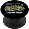 North Yard Collective Operatore ferroviario Layout Days PopSockets PopGrip Adesivo