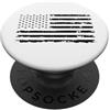 Novelty July 4th Tees Bandiera USA monocromatica invecchiata PopSockets PopGrip Adesivo