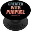 Bible Verse Scripture Ephesians Tees Creato con Scopo Efesini 2:10 Versetto della Bibbia Cristiana PopSockets PopGrip Adesivo