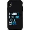 Limited Edition July 2008 Legendary Year Custodia per iPhone X/XS Luglio 2008 Anno 2008 Retro 2008 Vintage Edizione Limitata
