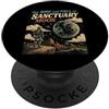 Astronaut moon explorer space travel fut Retro fantascienza astronauta Moon Explorer design vintage PopSockets PopGrip Adesivo