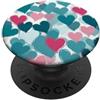 Cute Hearts Love Gifts Cuore pastello modello Giorno di San Valentino giocoso PopSockets PopGrip Adesivo