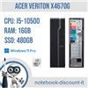 Acer PC Desktop Acer Veriton X4670G SFF Cpu i5-10500 Ram 16Gb DDR4 SSD 480Gb Win11Pro