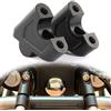 REARACE Motorcycle Handlebar Risers, 7/8 22mm Offset Handlebar Risers Mount Clamp Kit 30mm Height Compatible with Royal Enfield Himalayan 2016-2023/Himalayan Scram 411 2022-2024