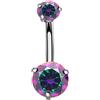 FREELANCE JW Piercing Ombelico "Holographic Dream" - ARGENTO/ACCIAIO