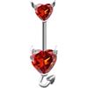 FREELANCE JW PIERCING OMBELICO IN ACCIAIO INOSSIDABILE - ARGENTO/ACCIAIO