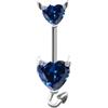 FREELANCE JW PIERCING OMBELICO IN ACCIAIO INOSSIDABILE - ARGENTO/ACCIAIO