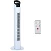 Easycomfort Ventilatore a Colonna con Telecomando a 5m, Oscillante 70°, 3 Funzioni e 3 Velocità, Schermo LED e Timer 7.5h, 50W, ?20x78.5cm