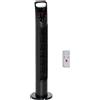 Easycomfort Ventilatore a Colonna con Telecomando fino a 5m, Oscillante 70° con 3 Modalità e 3 Velocità, Timer 7.5h, 40W Nero, ?18x78.5cm