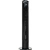 Easycomfort Ventilatore a Colonna Moderno 3 Velocità con Oscillazione 70°, Ventilatore a Torre con Piantana Rotonda e Maniglia, Potenza 50W, in PP, Ø20x78.5cm Nero