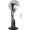 Easycomfort Ventilatore Nebulizzatore e Deumidificatore Oscillante 70° con 3 Modalità, Telecomando e Timer 7.5h, Tanica 2.8L, 90W, ?44.5cm x 120cm