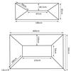 Easycomfort Copertura per Gazebo da Giardino Tetto Sostitutivo Anti-UV Impermeabile in Poliestere 3x4m, Crema