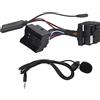 Akozon Adattatore Vivavoce Bluetooth per Radio, Audio, Musica, Cavo AUX, Set di Adattatori con Microfono, Ricambio per 510/RCD 300, Modulo Bluetooth per Auto, Cavo, Lunghezza 150