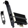 iFutniew 2500Mbps Pcie a RJ45 I226-V Scheda di rete 2.5G Gigabit Ethernet Dual Ports 100/1000/2500Mbps Scheda di Rete per Desktop 1 PZ