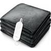sinnlein coperta riscaldante sinnlein® peluche 180 x 130 cm grigio SÜD GS | coperta riscaldante elettrica con spegnimento automatico | coperta accogliente | funzione timer | 9 impostazioni di temperatura | lavabile fino a 40°C | display digitale