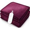 sinnlein coperta riscaldante sinnlein® peluche 160 x 120 cm rosso SÜD GS tested | coperta riscaldante elettrica con spegnimento automatico | coperta accogliente | funzione timer | 9 impostazioni di temperatura | lavabile fino a 40°C | display digitale