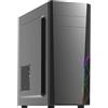 Zalman T8 PC Mid Tower Case, ATX RGB Gehuse PC Gaming mit Lfter, Schwarz