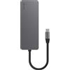 Xlayer 219045 XLayer USB 3.0 HUB Typ-C 7-IN-1 Grey