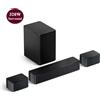 Ultimea Soundbar surround 5.1 ULTIMEA, sistema audio surround virtuale 3D, soundbar regolabile in base ai bassi con subwoofer e altoparlanti posteriori