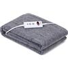 Mia Sottocoperta riscaldante con spegnimento automatico, coperta riscaldante 150x80cm, 10 livelli di temperatura fino a 9 ore, timer di protezione contro il surriscaldamento, tappetino riscaldante per letto, coperta riscaldante elettrica per sottocoperta