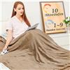 Spark VENDITA DEL NUOVO ANNO! Braun coperta elettrica 180x130cm, 10 impostazioni di calore (da 25 °C a 53 °C) spegnimento automatico lavabile in lavatrice