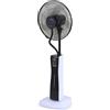 Jiubiaz Ventilatore a piantana Jiubiaz con raffreddamento ad acqua a nebulizzazione ad ultrasuoni, con funzione timer per il telecomando, umidificatore silenzioso, funzione nebulizzazione, umidificatore per ambienti