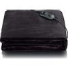 Melissa 16760052 - Coperta elettrica riscaldante 180x130 cm - 120 W - Nero