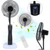 TolleTour Ventilatore da pavimento TolleTour con nebulizzatore e telecomando