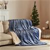 en.casa Coperta elettrica riscaldante 'Archi' con 10 livelli 200 x 150 cm Azzurro