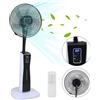 Jopassy Ventilatore da pavimento da 75 Watt, 3 velocità, ventilatore da terra, generatore di vento, timer da 7,5 ore con telecomando