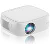 OSCAL Proiettore intelligente con WiFi 6 800 ANSI e Bluetooth 5.2, proiettore home cinema con Android TV 9.0, proiettore cinematografico all'aperto per telefono / PC / TV stick