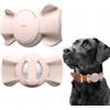 Elago Custodia con nastro per collare per AirTag, colore rosa sabbia