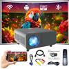 ZENWIRE Proiettore - Proiettore - WLAN 2,4/5 GHz - Android TV - FULL HD 4K - 550 ansi autofocus - per smartphone - per computer portatili, PC