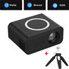 Zelurxx Proiettore ZELURXX Mini, portatile, supporta connessioni wireless, dotato di diverse interfacce, tre opzioni di fissaggio, 11 x 9 x 5 cm