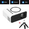 Zelurxx Proiettore ZELURXX Mini, portatile, supporta connessioni wireless, dotato di diverse interfacce, tre opzioni di fissaggio, 11 x 9 x 5 cm