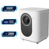 Zelurxx Proiettore ZELURXX, 1080P, Wi-Fi dual-band e Bluetooth 5.0, proiezione Wi-Fi per smartphone, portatile, per casa, campeggio, ufficio, 22 x 17 x 21,5 cm, bianco