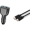 CoreParts Caricabatterie da auto USB-C CoreParts per laptop, telefoni, tablet, 78 W QC3.0, PD 3.0, con cavo USB-C, MBXUSBC-DC0006