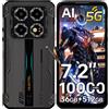 OUKITEL Smartphone da esterno OUKITEL WP60 5G - 36 GB + 512 GB/2 TB, 7,2 pollici, 120 Hz, Android 15, 108 MP + 32 MP + 8 MP (modalità notturna), IP68, NFC/GPS/OTG, nero