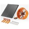 StarTech Ventilatore solare Ventilatore Φ400x150mm incl. termostato per un'efficace ventilazione della casa