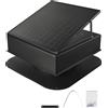 Sweiko Ventilatore a energia solare Ventilatore solare da tetto 35W Termostato Motore CC