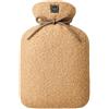 Warmpi® Bottiglia d'acqua calda elettrica a infrarossi, scaldamani, termoforo, cuscinetto riscaldante con powerbank - senza fili / ricaricabile - calore su entrambi i lati - Teddy Beige