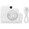 Gistuch Ventilatore da tavolo con stazione di ricarica wireless 100 Ingranaggi Regolabile pieghevole silenzioso piccolo portatile per telefoni cellulari Bianco