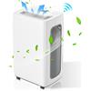 Peviasot Deumidificatore Jayseuw - WIFI - 26 L / giorno, contenitore da 4,5L, fino a 30 m², elettrico, asciugatura biancheria, timer 24H, modalità automatica - prestazioni di deumidificazione ambiente