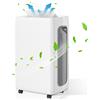 Hebitod Deumidificatore mobile Hebitod 26L/giorno con 2 velocità, deumidificatore d'ambiente 43dB, deumidificatore d'aria con serbatoio d'acqua da 4L e timer 24H deumidificatore, deumidificatore