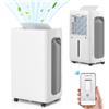 Hebitod Deumidificatore Hebitod - Deumid. 26L/giorno - APP WiFi - fino a 20-30m³ - 4,5L- timer 24h, igrostato - Bianco - Deumidificatore ambiente | Deumidificatore